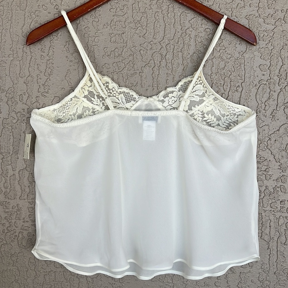B-Comfee Lingerie Co Sheer Pale Yellow Lace Cami Lingerie Top NWT - Picture 7 of 7